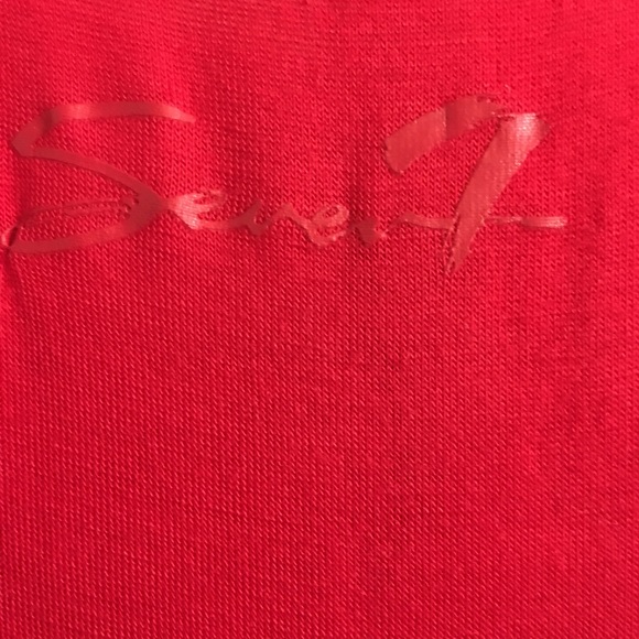 Seven7 red ruched knit dress - Picture 7 of 7